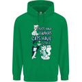 Dogs Have Owners Cats Have Staff Funny Childrens Kids Hoodie Irish Green
