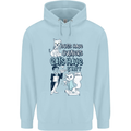 Dogs Have Owners Cats Have Staff Funny Childrens Kids Hoodie Light Blue
