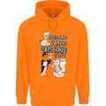 Dogs Have Owners Cats Have Staff Funny Childrens Kids Hoodie Orange