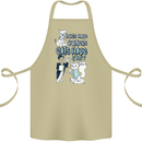 Dogs Have Owners Cats Have Staff Funny Cotton Apron 100% Organic Khaki