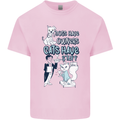 Dogs Have Owners Cats Have Staff Funny Kids T-Shirt Childrens Light Pink