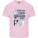 Dogs Have Owners Cats Have Staff Funny Kids T-Shirt Childrens Light Pink