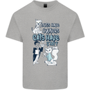 Dogs Have Owners Cats Have Staff Funny Kids T-Shirt Childrens Sports Grey