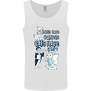 Dogs Have Owners Cats Have Staff Funny Mens Vest Tank Top White