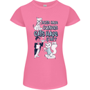 Dogs Have Owners Cats Have Staff Funny Womens Petite Cut T-Shirt Azalea