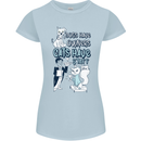 Dogs Have Owners Cats Have Staff Funny Womens Petite Cut T-Shirt Light Blue
