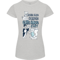 Dogs Have Owners Cats Have Staff Funny Womens Petite Cut T-Shirt Sports Grey