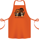 Dogs Pug Fiction Funny Movie Parody Cotton Apron 100% Organic Orange