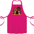 Dogs Pug Fiction Funny Movie Parody Cotton Apron 100% Organic Pink