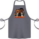 Dogs Pug Fiction Funny Movie Parody Cotton Apron 100% Organic Steel
