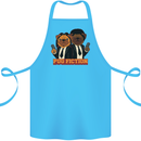 Dogs Pug Fiction Funny Movie Parody Cotton Apron 100% Organic Turquoise