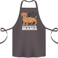 Dogs Rauhaardackel Mama Cotton Apron 100% Organic Dark Grey