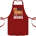 Dogs Rauhaardackel Mama Cotton Apron 100% Organic Maroon