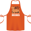 Dogs Rauhaardackel Mama Cotton Apron 100% Organic Orange