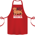 Dogs Rauhaardackel Mama Cotton Apron 100% Organic Red