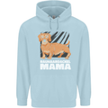 Dogs Rauhaardackel Mama Mens 80% Cotton Hoodie Light Blue