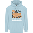 Dogs Rauhaardackel Mama Mens 80% Cotton Hoodie Light Blue