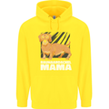 Dogs Rauhaardackel Mama Mens 80% Cotton Hoodie Yellow