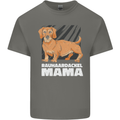 Dogs Rauhaardackel Mama Mens Cotton T-Shirt Tee Top Charcoal