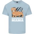 Dogs Rauhaardackel Mama Mens Cotton T-Shirt Tee Top Light Blue