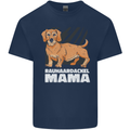 Dogs Rauhaardackel Mama Mens Cotton T-Shirt Tee Top Navy Blue