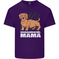 Dogs Rauhaardackel Mama Mens Cotton T-Shirt Tee Top Purple