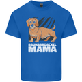 Dogs Rauhaardackel Mama Mens Cotton T-Shirt Tee Top Royal Blue