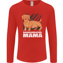 Dogs Rauhaardackel Mama Mens Long Sleeve T-Shirt Red