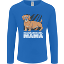Dogs Rauhaardackel Mama Mens Long Sleeve T-Shirt Royal Blue
