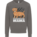 Dogs Rauhaardackel Mama Mens Sweatshirt Jumper Charcoal