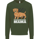 Dogs Rauhaardackel Mama Mens Sweatshirt Jumper Forest Green