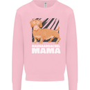 Dogs Rauhaardackel Mama Mens Sweatshirt Jumper Light Pink