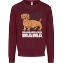 Dogs Rauhaardackel Mama Mens Sweatshirt Jumper Maroon
