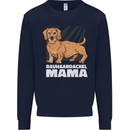 Dogs Rauhaardackel Mama Mens Sweatshirt Jumper Navy Blue
