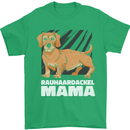 Dogs Rauhaardackel Mama Mens T-Shirt Cotton Gildan Irish Green