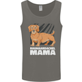 Dogs Rauhaardackel Mama Mens Vest Tank Top Charcoal