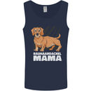 Dogs Rauhaardackel Mama Mens Vest Tank Top Navy Blue