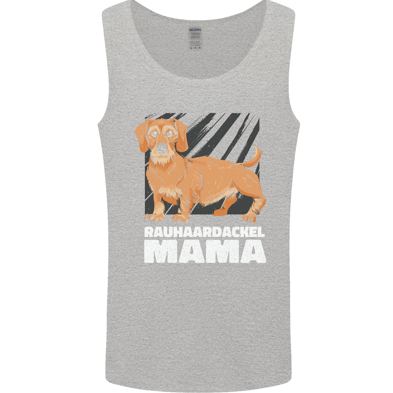 Dogs Rauhaardackel Mama Mens Vest Tank Top Sports Grey