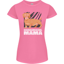 Dogs Rauhaardackel Mama Womens Petite Cut T-Shirt Azalea