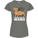 Dogs Rauhaardackel Mama Womens Petite Cut T-Shirt Charcoal