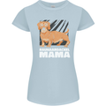 Dogs Rauhaardackel Mama Womens Petite Cut T-Shirt Light Blue