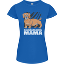 Dogs Rauhaardackel Mama Womens Petite Cut T-Shirt Royal Blue