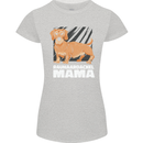 Dogs Rauhaardackel Mama Womens Petite Cut T-Shirt Sports Grey
