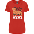 Dogs Rauhaardackel Mama Womens Wider Cut T-Shirt Red