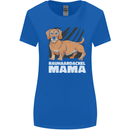 Dogs Rauhaardackel Mama Womens Wider Cut T-Shirt Royal Blue