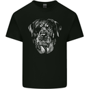 Dogs Rottweiler with Eye Patch Kids T-Shirt Childrens Black