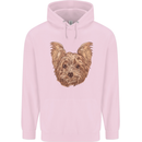 Dogs Smiling Yorkshire Terrier Childrens Kids Hoodie Light Pink
