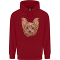 Dogs Smiling Yorkshire Terrier Childrens Kids Hoodie Red
