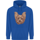 Dogs Smiling Yorkshire Terrier Childrens Kids Hoodie Royal Blue
