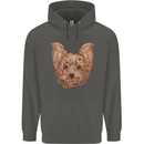 Dogs Smiling Yorkshire Terrier Childrens Kids Hoodie Storm Grey
